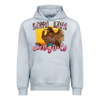 Heather Grey western long live cowgirls Urban Hoodie - texasbilliewilder