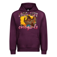 Mauve Wine western long live cowgirls Urban Hoodie - texasbilliewilder