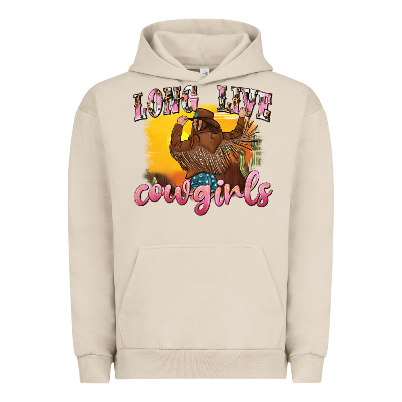 Western Long Live Cowgirls Urban Hoodie by texasbilliewilder | Teevron