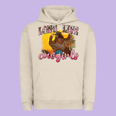 Urban Hoodie western long live cowgirls