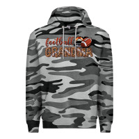 Slate Camo football grandma with leopard Premium Hoodie - texasbilliewilder