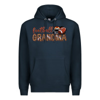 Navy football grandma with leopard Premium Hoodie - texasbilliewilder