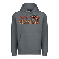 Rock football grandma with leopard Premium Hoodie - texasbilliewilder