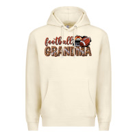 Sandshell football grandma with leopard Premium Hoodie - texasbilliewilder