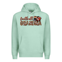 Seafoam football grandma with leopard Premium Hoodie - texasbilliewilder
