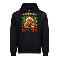 Black our first christmas as mr and mrs Urban Hoodie - Zillion Design Studio