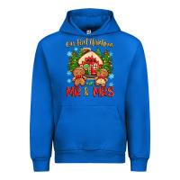 Cobalt our first christmas as mr and mrs Urban Hoodie - Zillion Design Studio