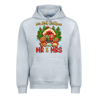 Heather Grey our first christmas as mr and mrs Urban Hoodie - Zillion Design Studio