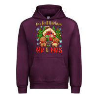 Mauve Wine our first christmas as mr and mrs Urban Hoodie - Zillion Design Studio