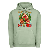 Pigment Oil Green our first christmas as mr and mrs Urban Hoodie - Zillion Design Studio