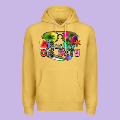 Teacher Off Duty Premium Hoodie Designed By Zillion Design Studio