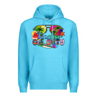 Ocean Blue teacher off duty Premium Hoodie - Zillion Design Studio