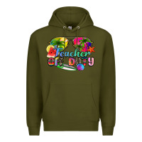 Army Green teacher off duty Premium Hoodie - Zillion Design Studio