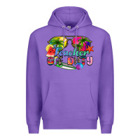 Purple teacher off duty Premium Hoodie - Zillion Design Studio