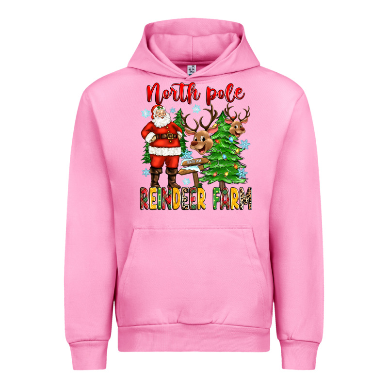 North Pole Reindeer Farm Urban Hoodie by Zillion Design Studio | Teevron