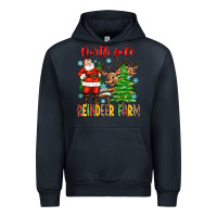 Navy north pole reindeer farm Urban Hoodie - Zillion Design Studio