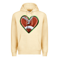 Pina Colada football heart Premium Hoodie - texasbilliewilder
