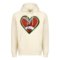 Sandshell football heart Premium Hoodie - texasbilliewilder