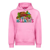 Fuchsia Pink yeehaws and hellnaws Urban Hoodie - texasbilliewilder