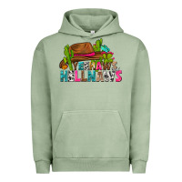 Pigment Oil Green yeehaws and hellnaws Urban Hoodie - texasbilliewilder