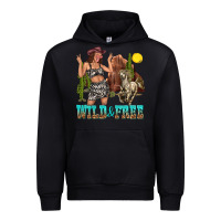 Black wild and free Urban Hoodie - texasbilliewilder