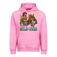 Fuchsia Pink wild and free Urban Hoodie - texasbilliewilder
