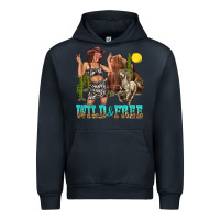 Navy wild and free Urban Hoodie - texasbilliewilder