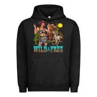 Pigment Black wild and free Urban Hoodie - texasbilliewilder