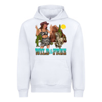 White wild and free Urban Hoodie - texasbilliewilder