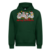 Forest Green merry christmas pantasmas ghost christmas Urban Hoodie - Zillion Design Studio