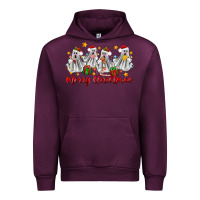 Mauve Wine merry christmas pantasmas ghost christmas Urban Hoodie - Zillion Design Studio