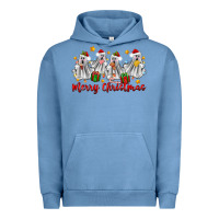 Pigment Pebble Blue merry christmas pantasmas ghost christmas Urban Hoodie - Zillion Design Studio