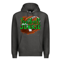 Charcoal Heather football junkie Premium Hoodie - texasbilliewilder