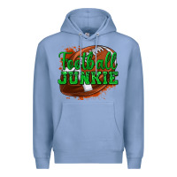 Colony Blue football junkie Premium Hoodie - texasbilliewilder