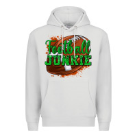 Dove Grey football junkie Premium Hoodie - texasbilliewilder