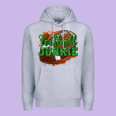 Football Junkie Premium Hoodie Designed By Texasbilliewilder