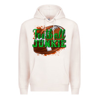 Pale Pink football junkie Premium Hoodie - texasbilliewilder