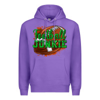 Purple football junkie Premium Hoodie - texasbilliewilder