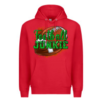 Red football junkie Premium Hoodie - texasbilliewilder