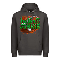 Smoke football junkie Premium Hoodie - texasbilliewilder