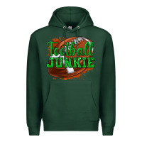 Sports Green football junkie Premium Hoodie - texasbilliewilder