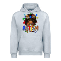 Autism Mom Afro Locs Messy Bun Urban Hoodie | Teevron