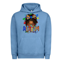 Pigment Pebble Blue autism mom afro locs messy bun Urban Hoodie - texasbilliewilder