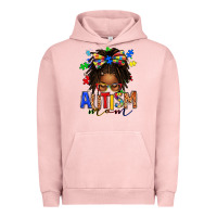 Pigment Salmon autism mom afro locs messy bun Urban Hoodie - texasbilliewilder