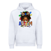 White autism mom afro locs messy bun Urban Hoodie - texasbilliewilder