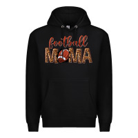 Black football mama Premium Hoodie - texasbilliewilder