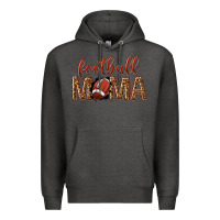 Charcoal Heather football mama Premium Hoodie - texasbilliewilder