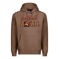 Chestnut football mama Premium Hoodie - texasbilliewilder