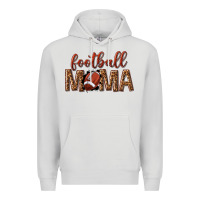 Dove Grey football mama Premium Hoodie - texasbilliewilder