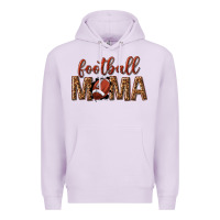 Lilac football mama Premium Hoodie - texasbilliewilder